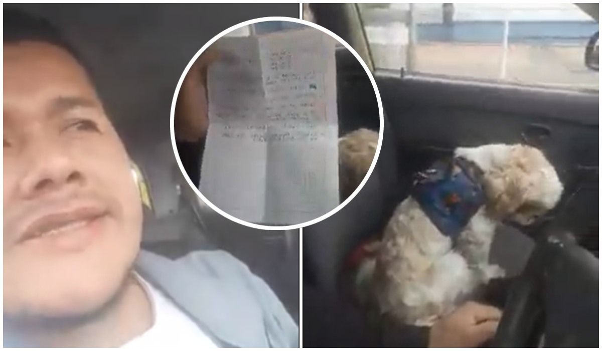 Pasażer zapomina o psie. Gdy taksówkarz znajduje notatkę, wiedział, że nikt już po niego nie wróci