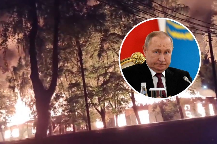 Pożar w jednostce wojskowej pod Moskwą. Władimir Putin może mówić o prawdziwym fatum