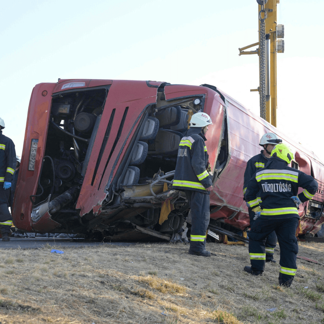 Wypadek polskiego autokaru na Węgrzech. Jeden z kierowców zatrzymany