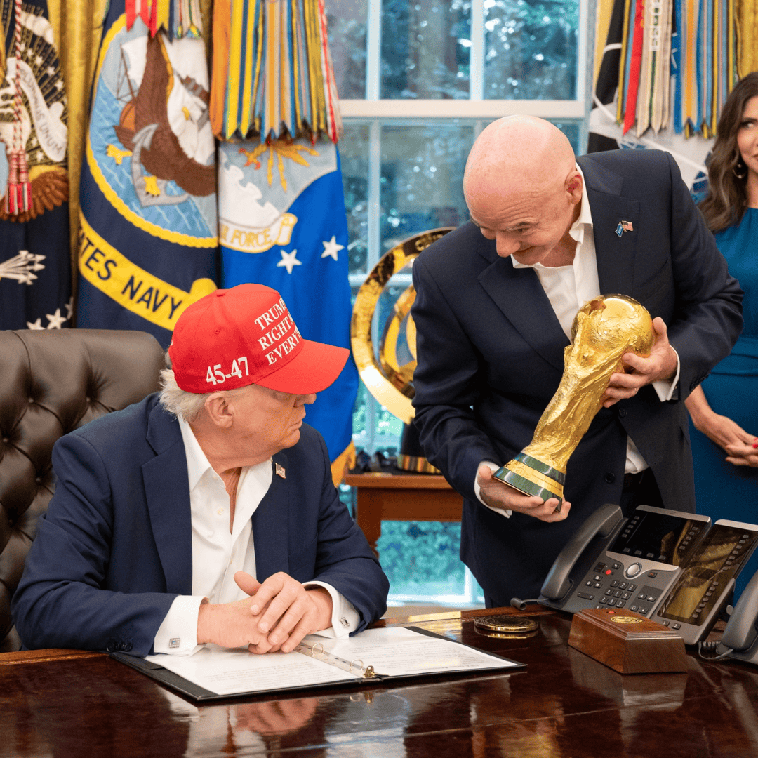 Dziennik zakpił z Donalda Trumpa po finale MŚ. Tak podpisano zdjęcie