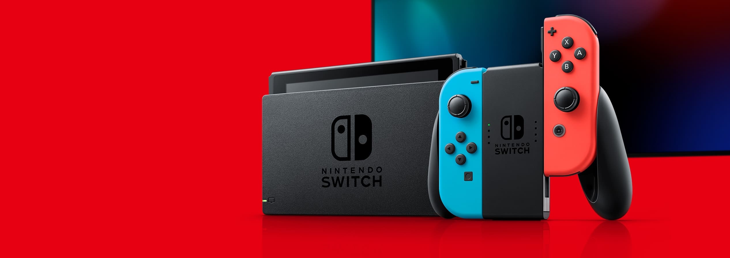 Nintendo Switch w wariancie z niebiesko-czerwonymi joy conami