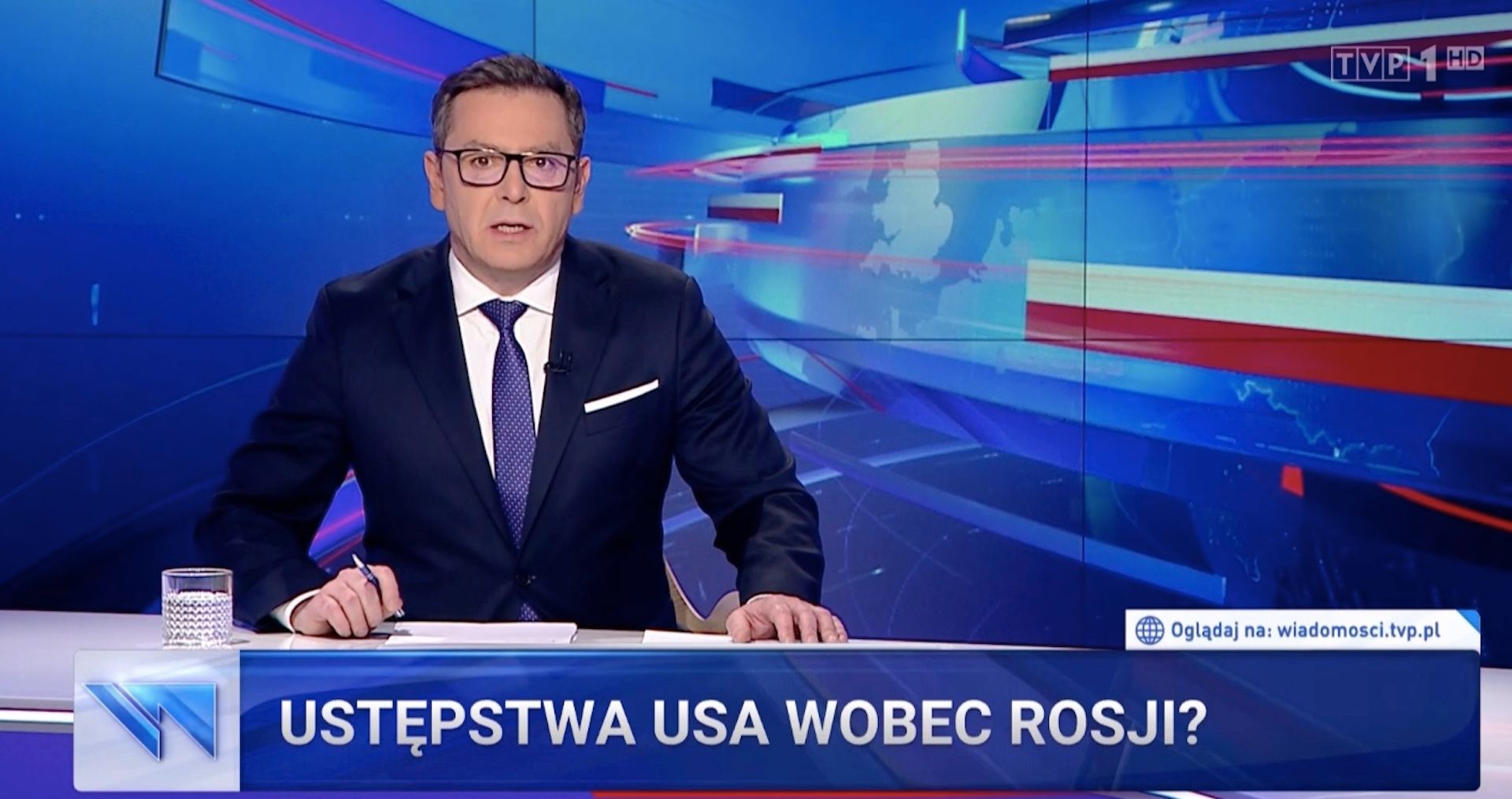 Wpadka Michała Adamczyka w "Wiadomościach" TVP