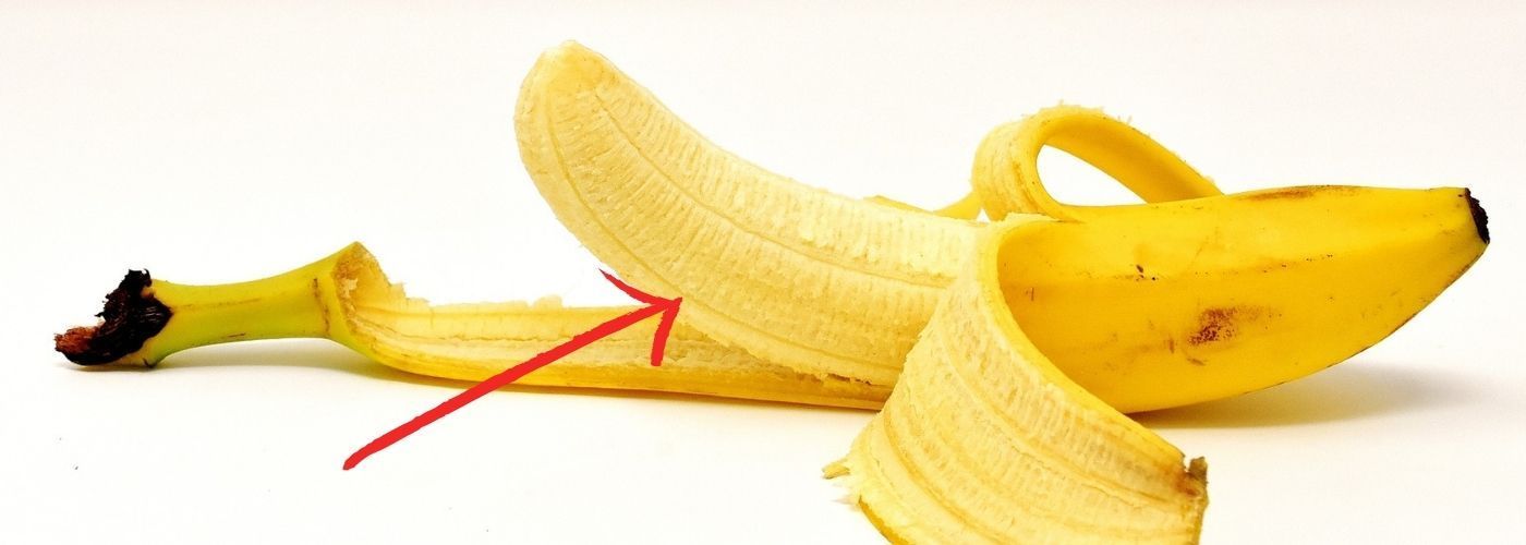 Banany - czy można jeść nitki?