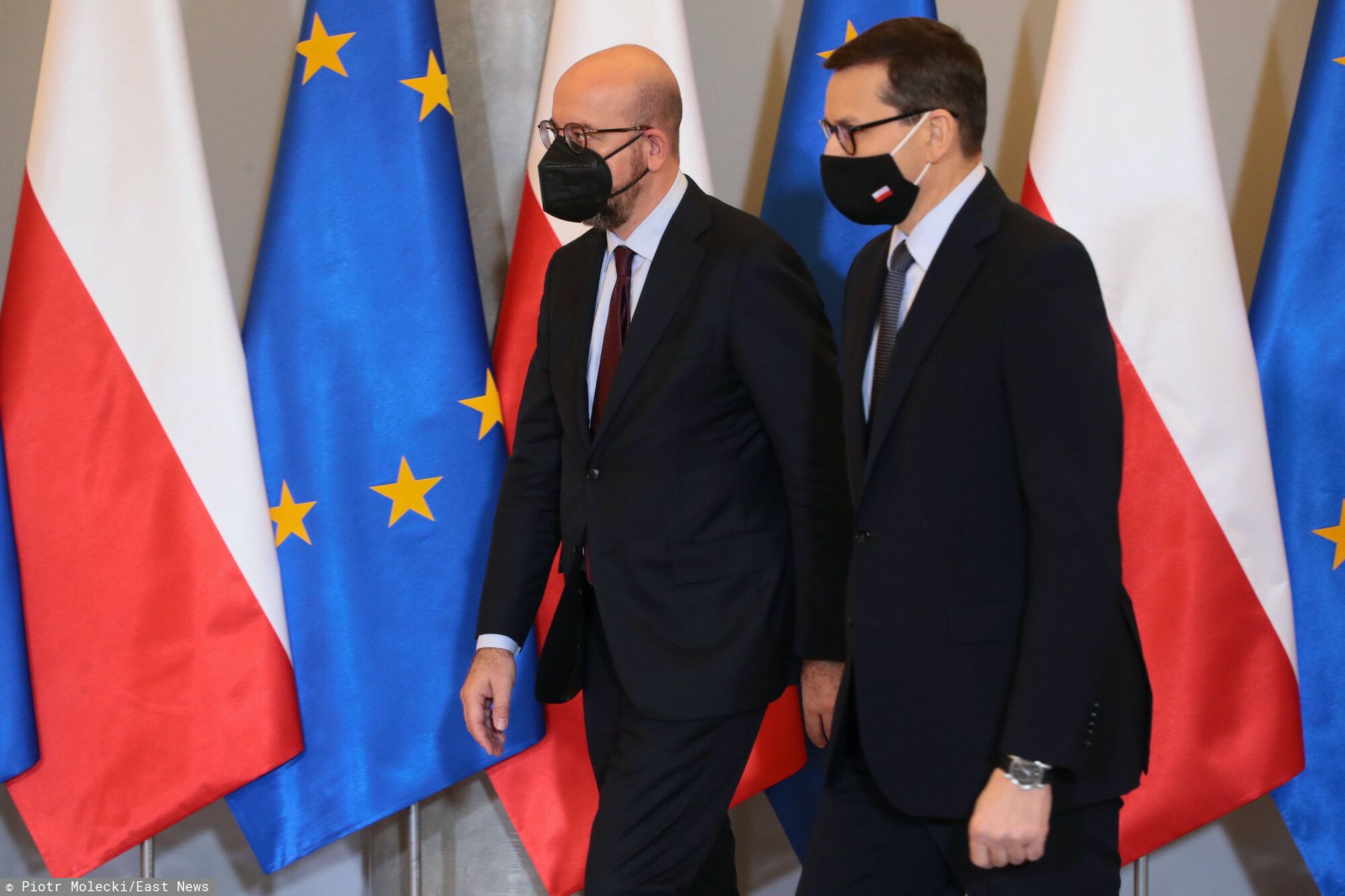 Premier Mateusz Morawiecki spotkał się z szefem Rady Europejskiej Charlesem Michelem