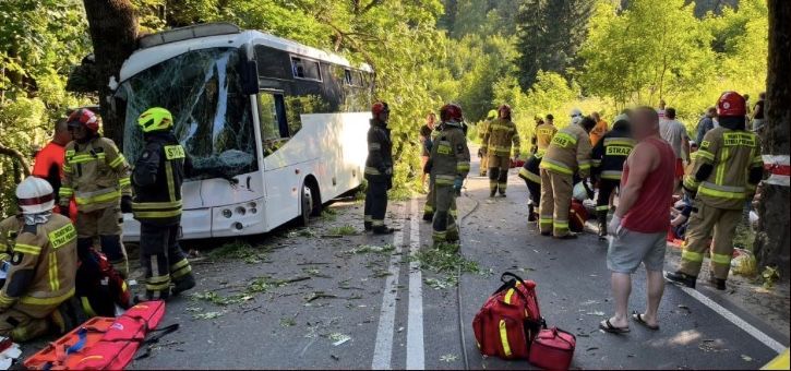 Dolny Śląsk: wypadek autokaru 