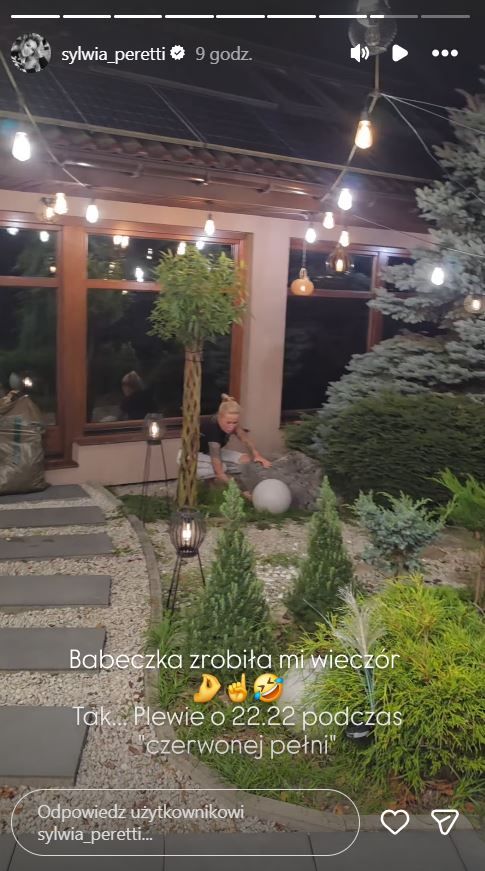 Na tym przyłapano Sylwię Peretti w środku nocy. Robiła to pod własnym domem. Jest nagranie