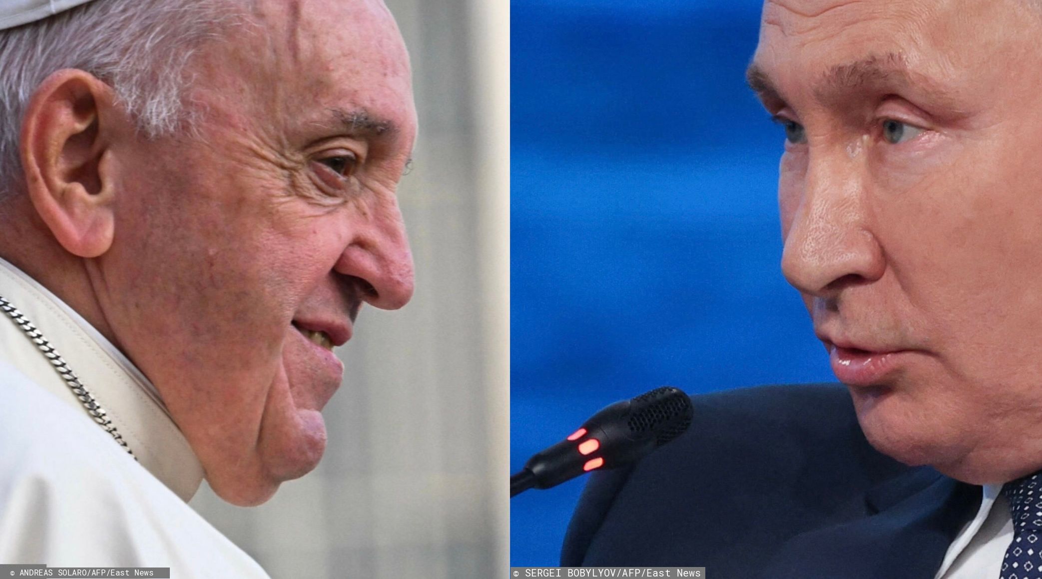 Papież Franciszek zaapelował do Wladimira Putina o zaprzestanie "spirali przemocy i śmierci".