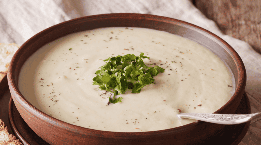 Zupa krem z białych warzyw bez kalafiora 
