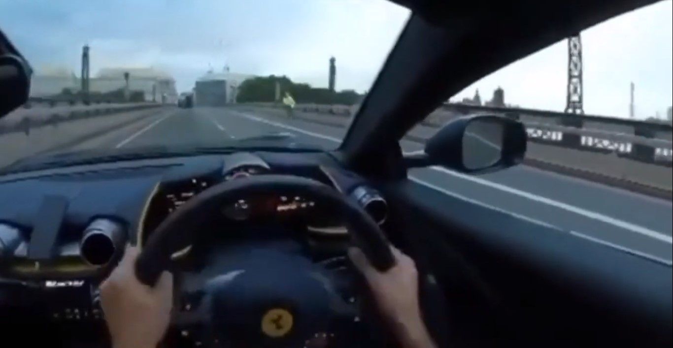 Ferrari  wypadek