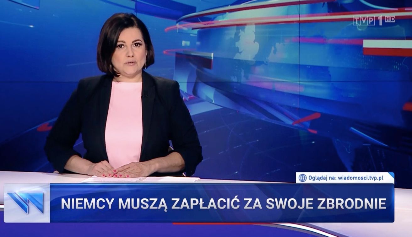 "Wiadomości" TVP grzeją temat reparacji wojennych
