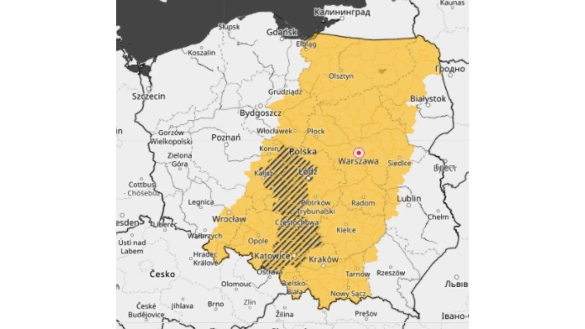 IMGW: przez Polskę przejdzie silny front burzowy