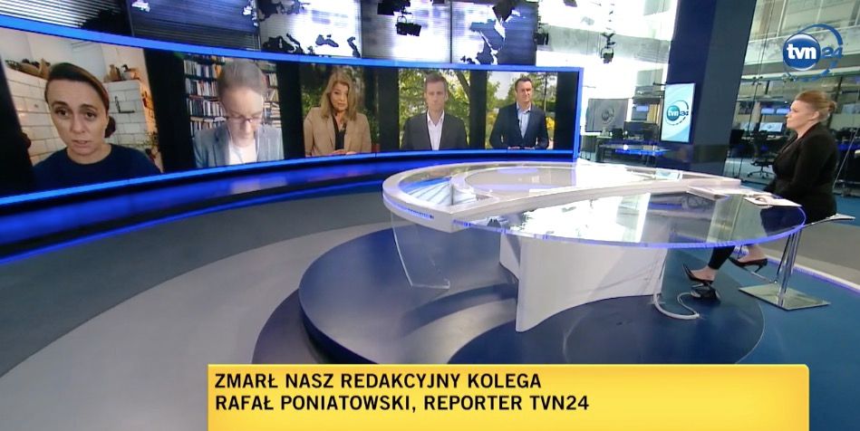 Na antenie TVN24 żegnano zmarłego Rafała Poniatowskiego