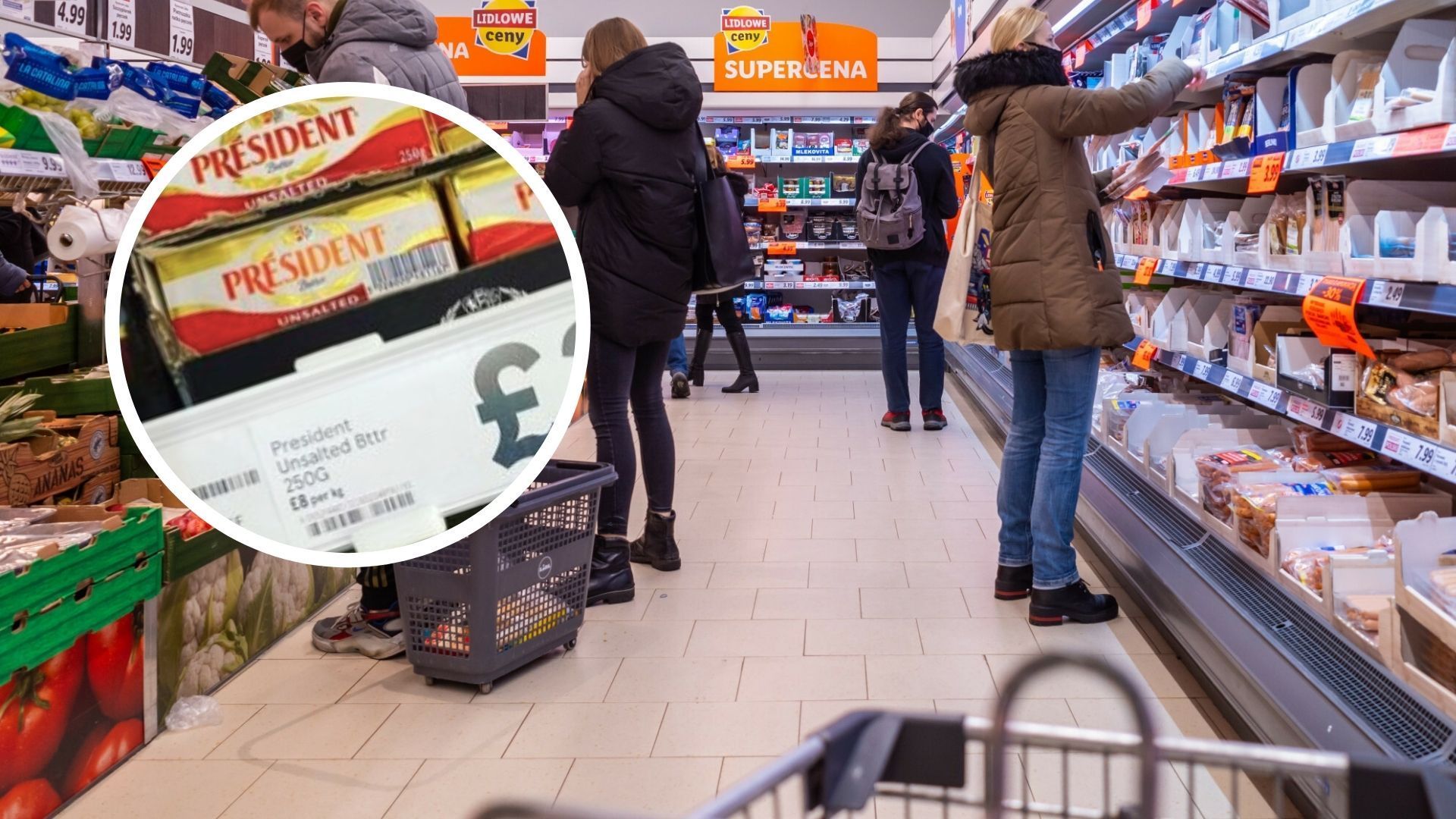 Cena kostki masła w Anglii jest szokująca, Polacy w sklepach przepłacają