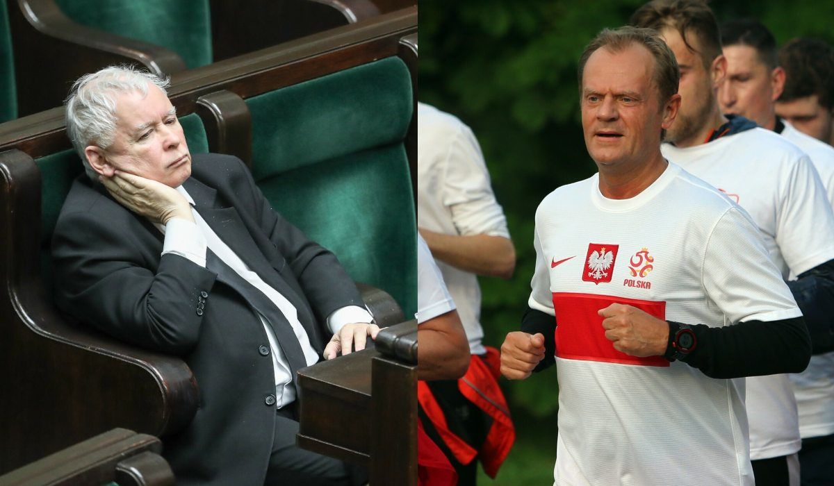 Jarosław Kaczyński wyśmiał Donalda Tuska