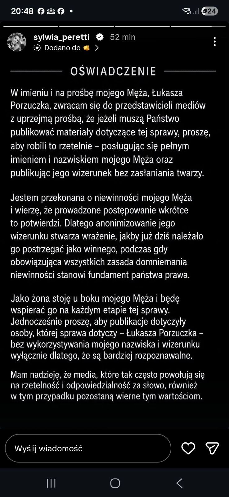 Sylwia Peretti wydała kolejne oświadczenie. "Bez wykorzystywania mojego wizerunku i nazwiska"