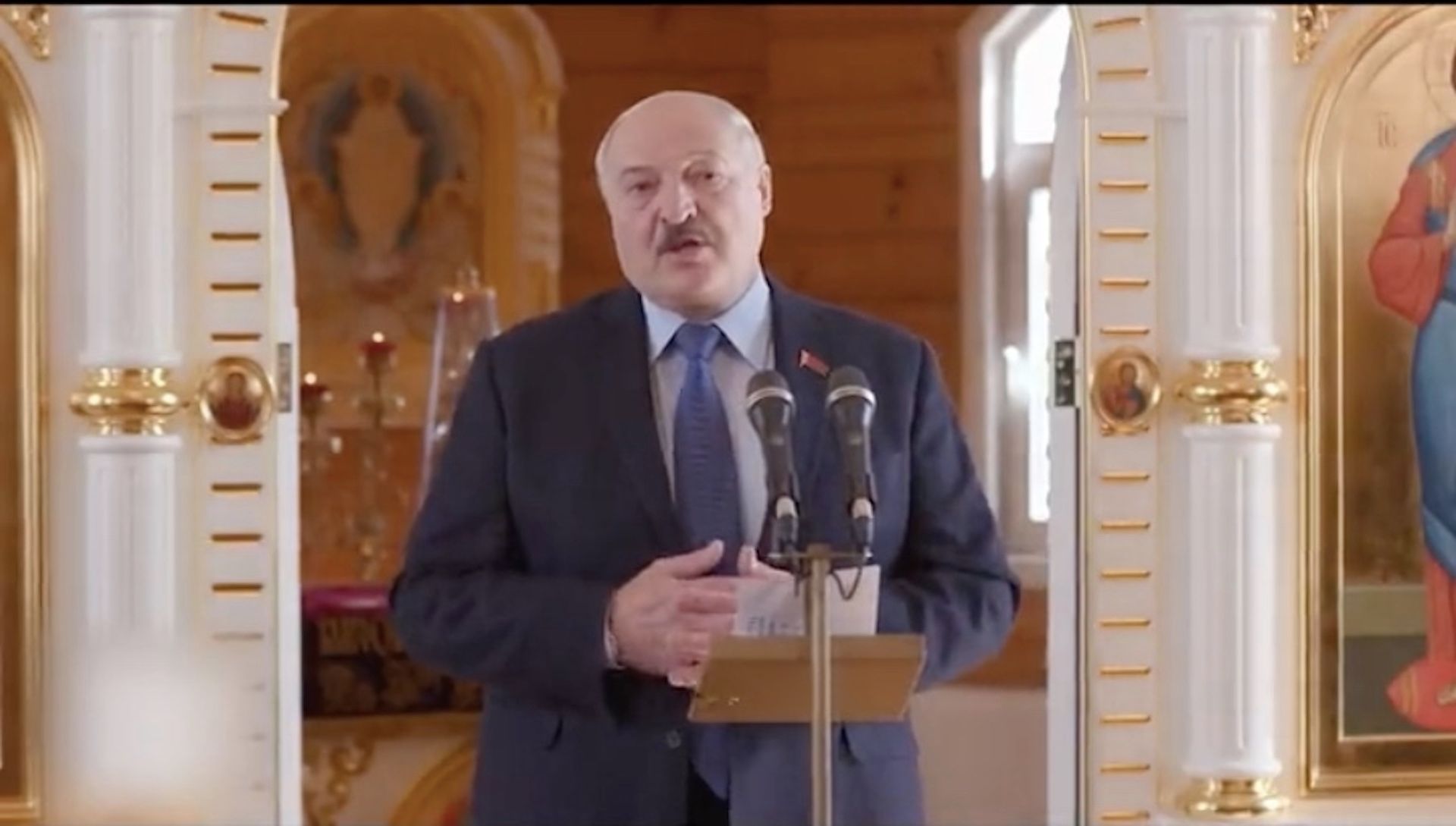 Alaksandr Łukaszenka w wielkanocnym przemówieniu sugeruje, że w Polsce nie ma kaszy i soli