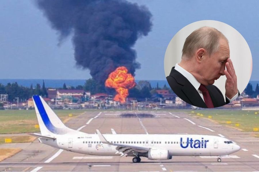 Rosja: Potężny pożar w pobliżu lotniska w Soczi. Władimir Putin ma kolejny problem