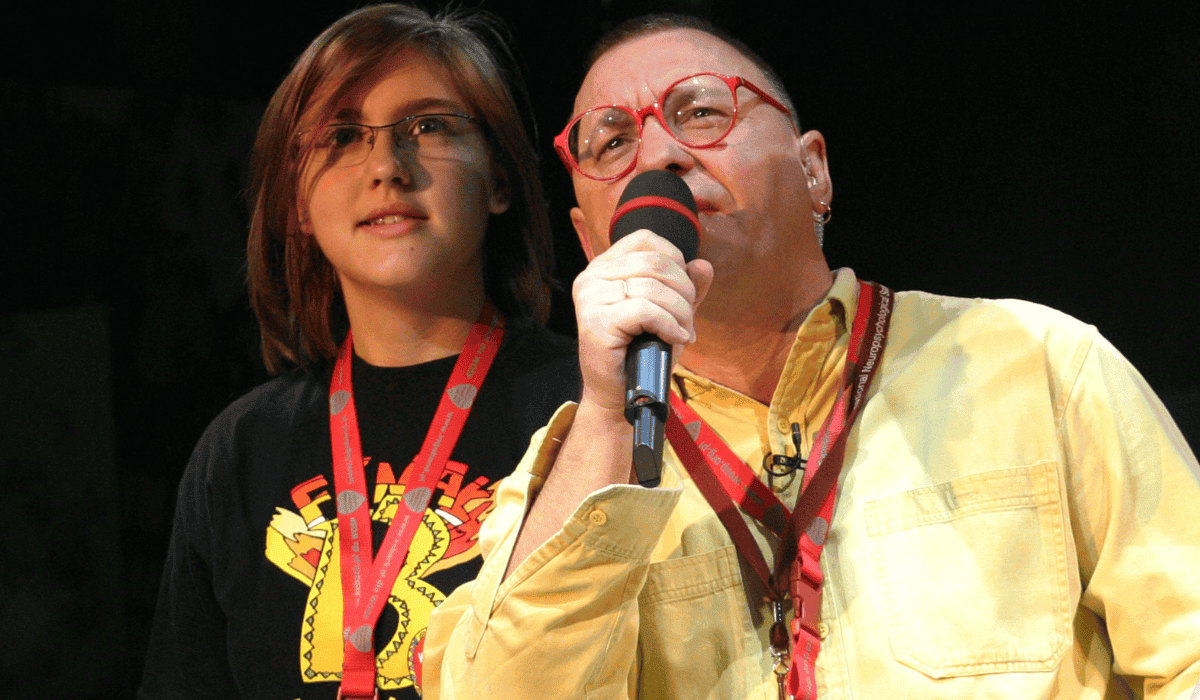 Jerzy Owsiak z córką