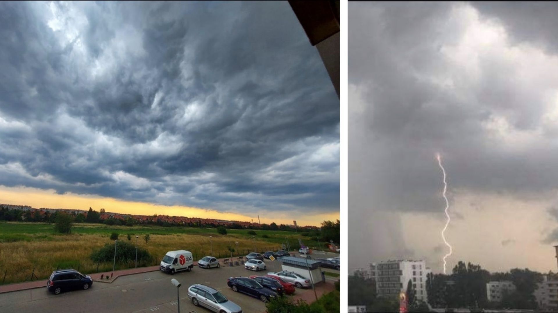 Nad Warszawą przeszła gwałtowna burza