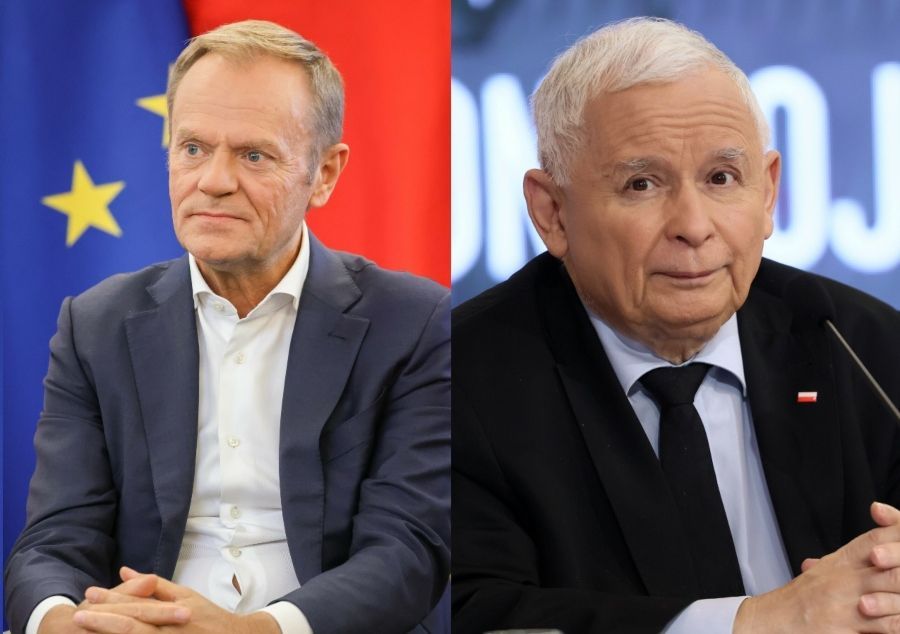 Jarosław Kaczyński w TVP: Tusk przygotowuje "coś w rodzaju wojny domowej w Polsce"