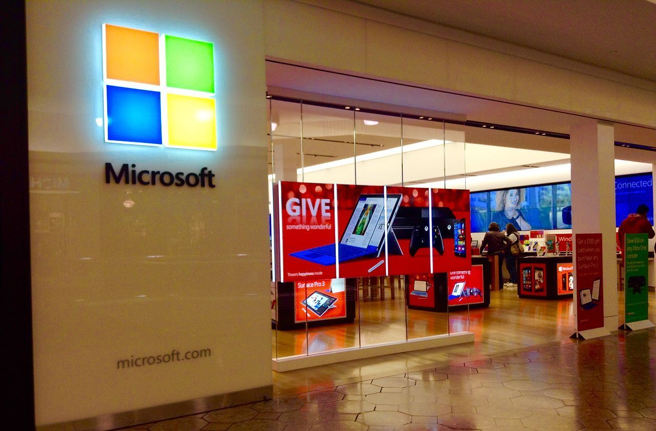 WItryna sklepu Microsoft.