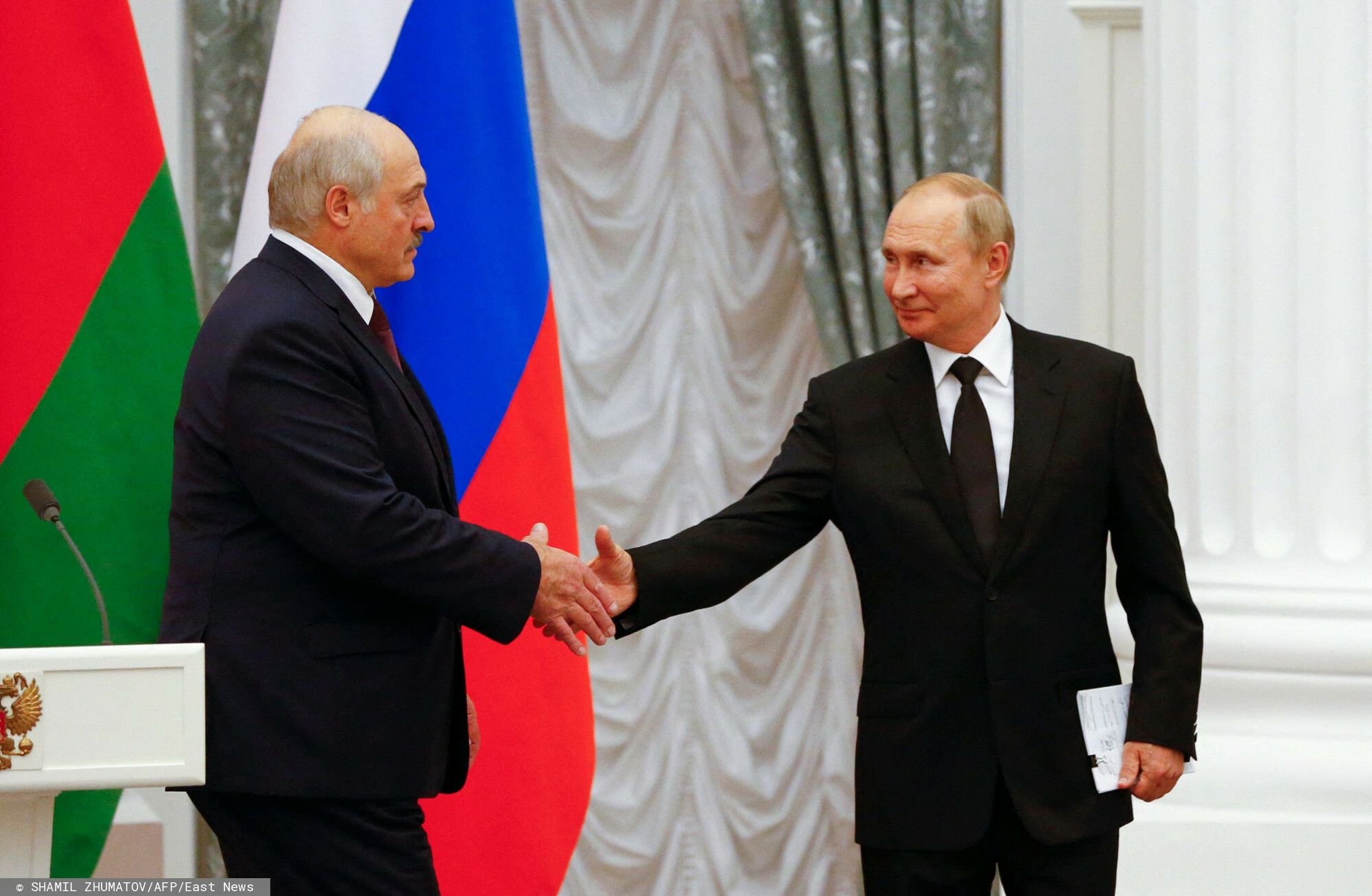Łukaszenka Putin SHAMIL ZHUMATOV/AFP/East News