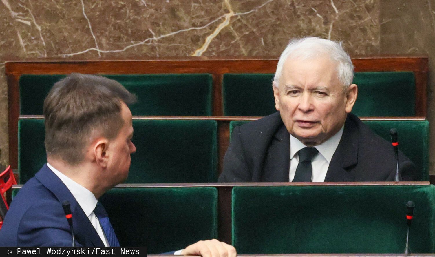 Jarosław Kaczyński i Mariusz Błaszczak