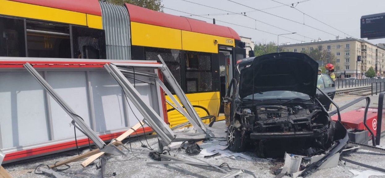 Kierowca spowodował wypadek na Grochowie