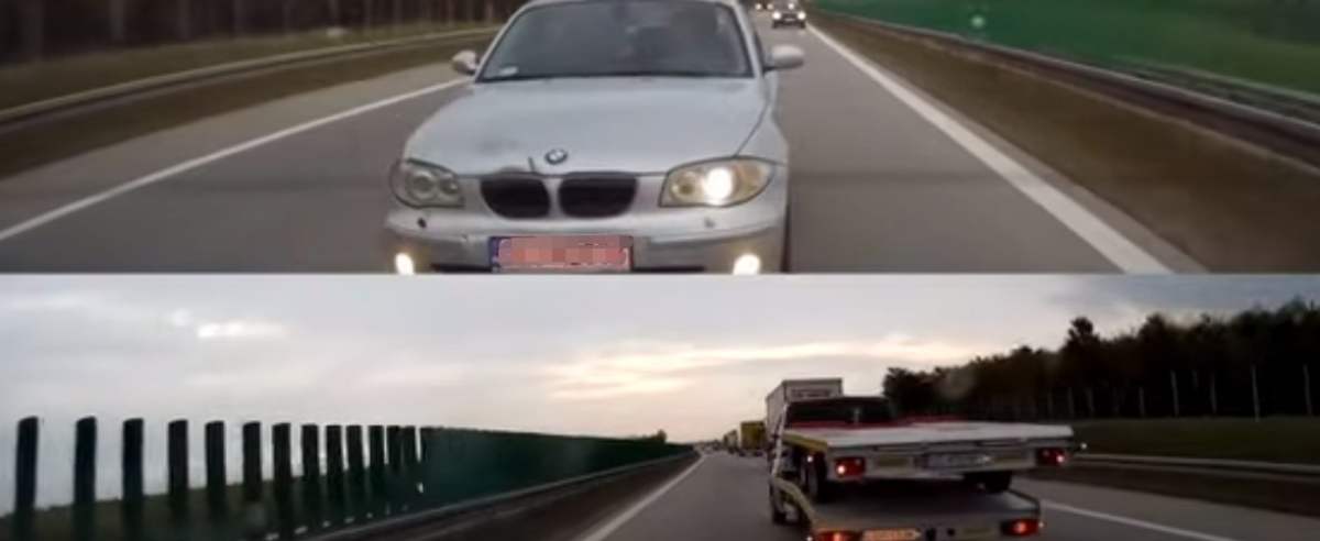 BMW nieprzepisowy kierowca