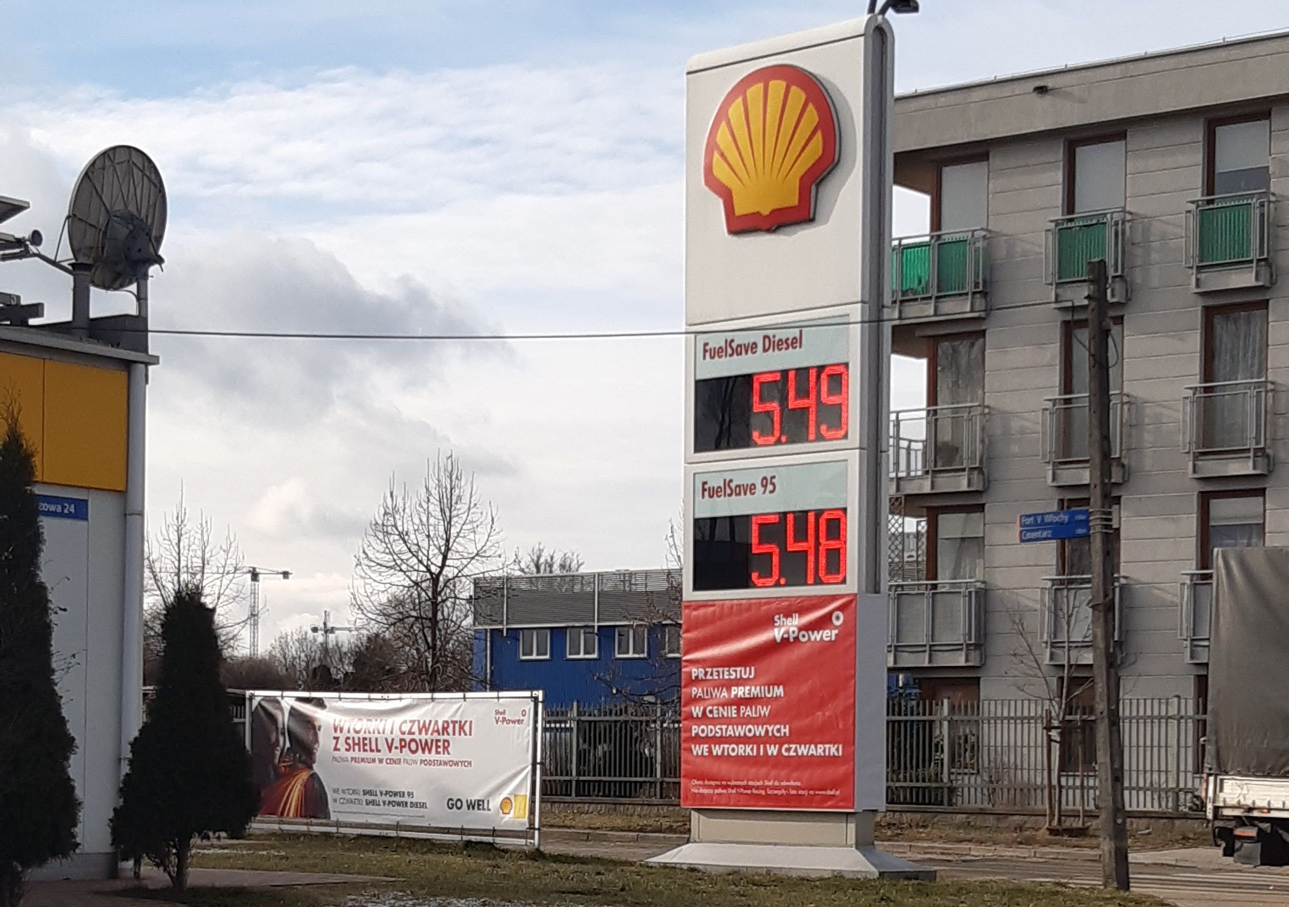 Cena paliw Shell