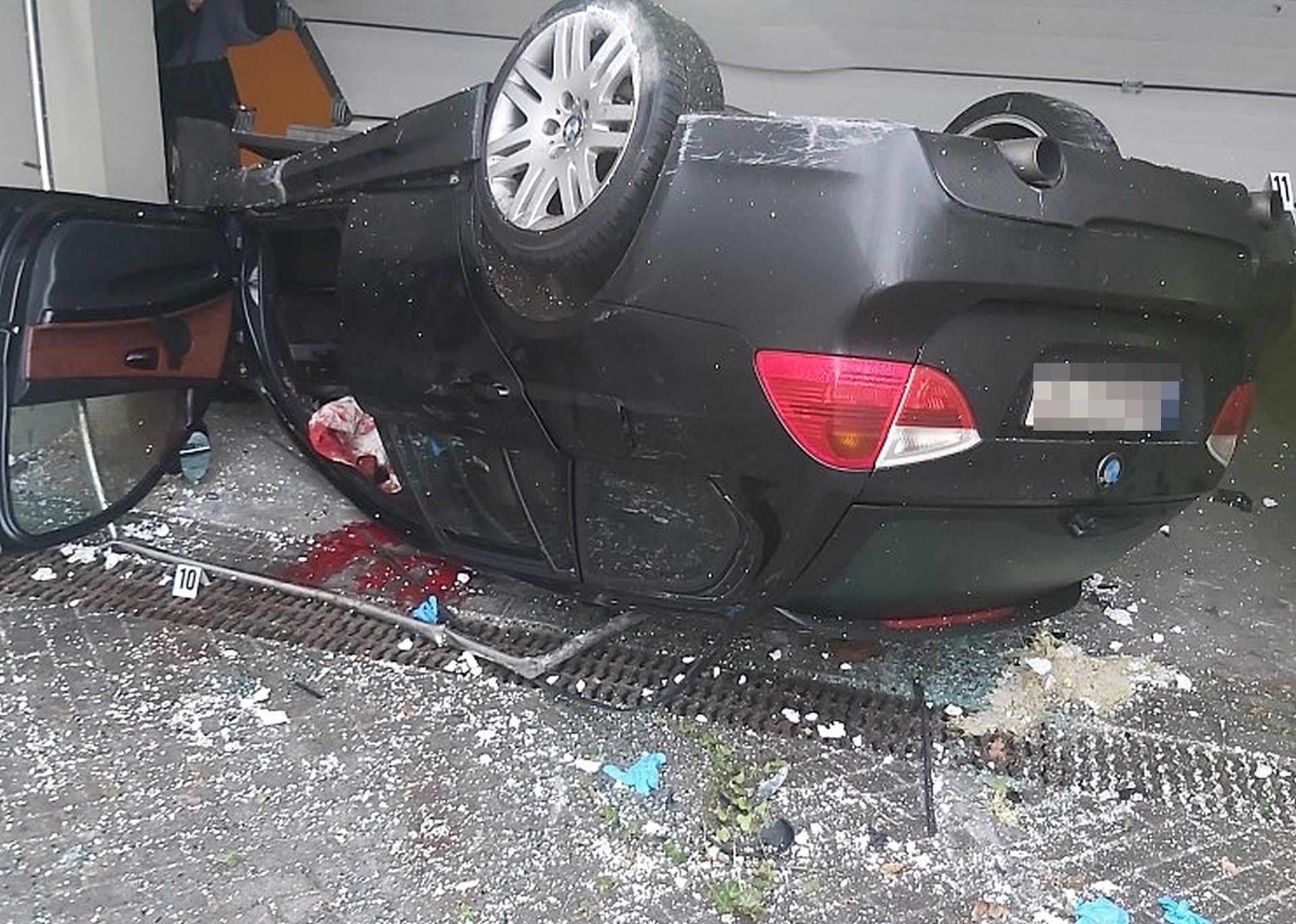 Siedlce. Koszmarny wypadek BMW na ul. Śmiałej.