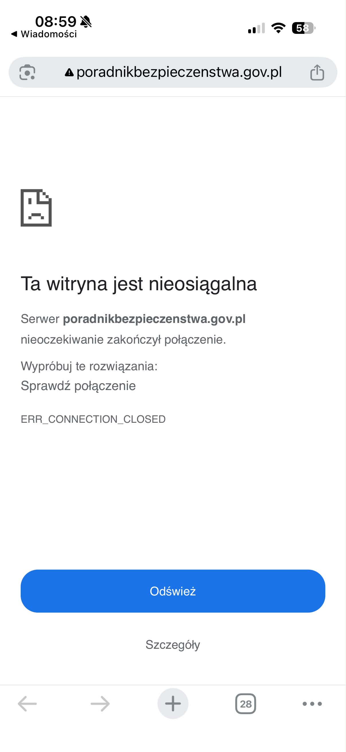 RCB rozsyła alerty do Polaków. "Bądź przygotowany". Ministerstwo reaguje na niedziałający link