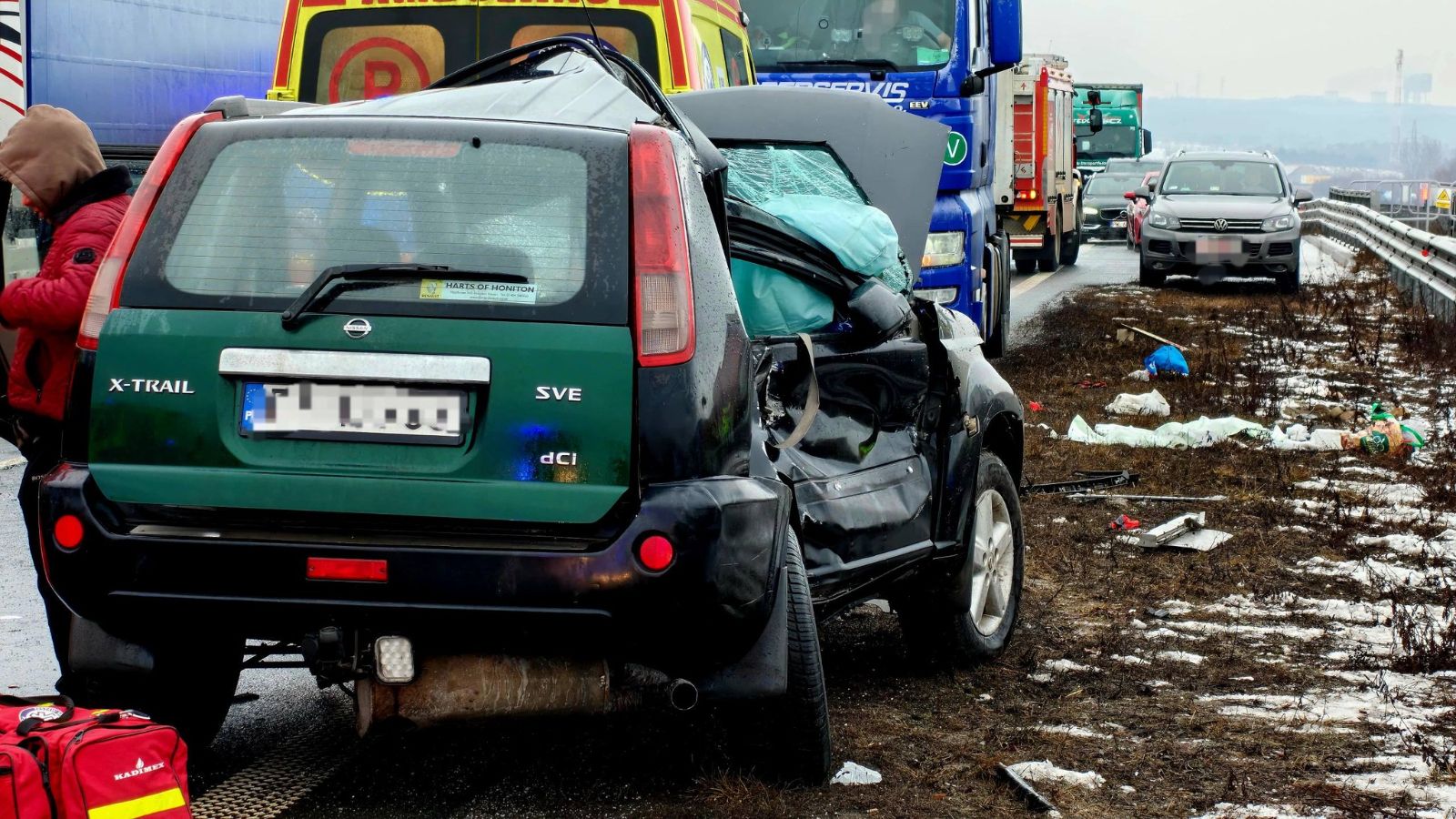 Karambol na polskiej trasie w sobotni poranek. Wielu poszkodowanych