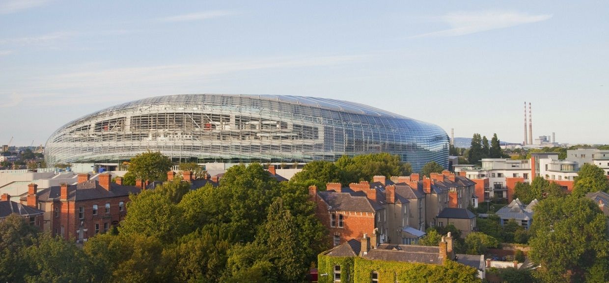 Aviva Stadium w Dublinie - stadion Euro 2020
