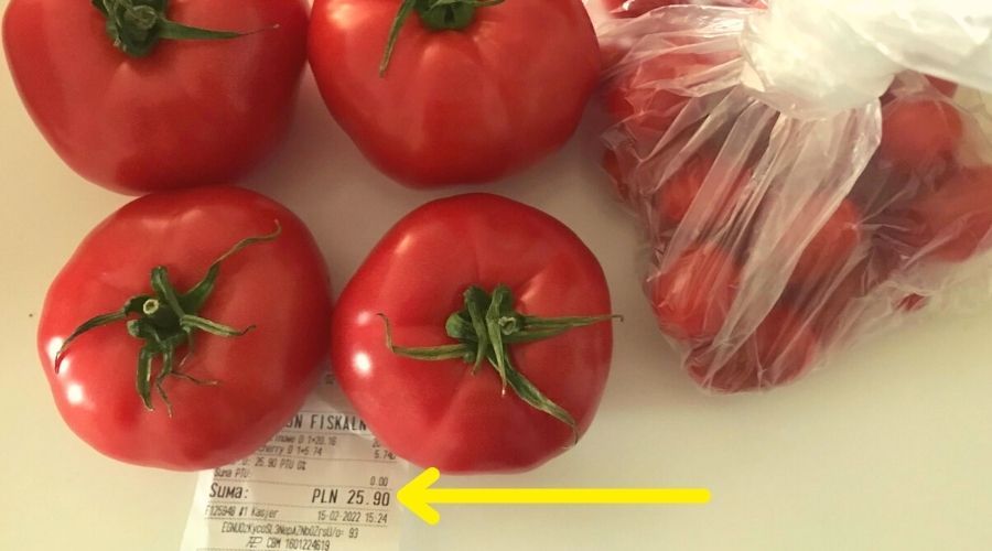 Porażająca kwota za kilka pomidorów