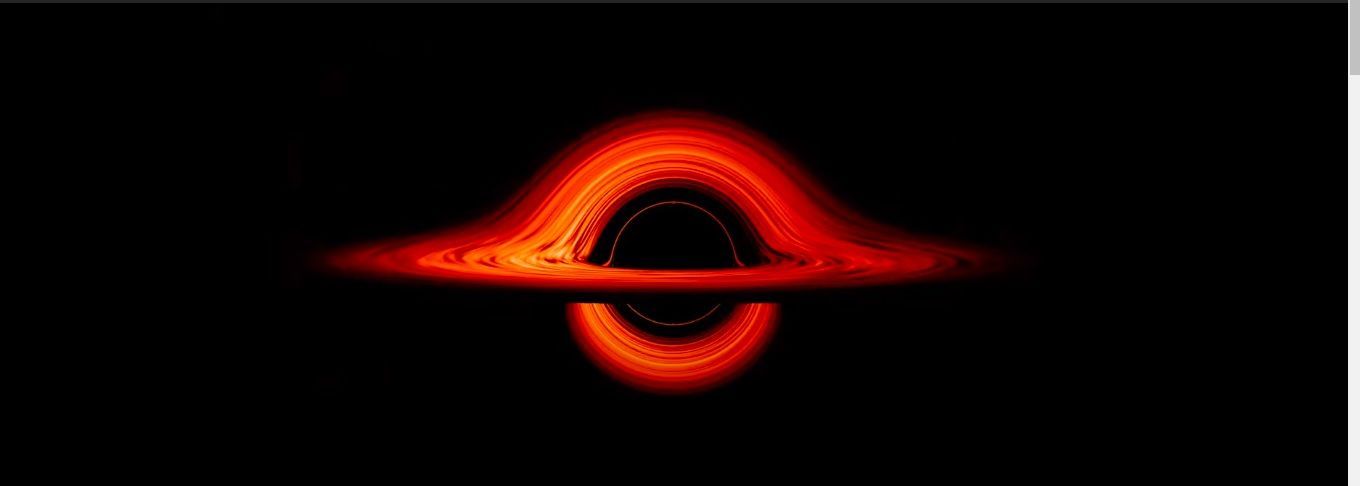 Wizualizacja czarnej dziury przez NASA