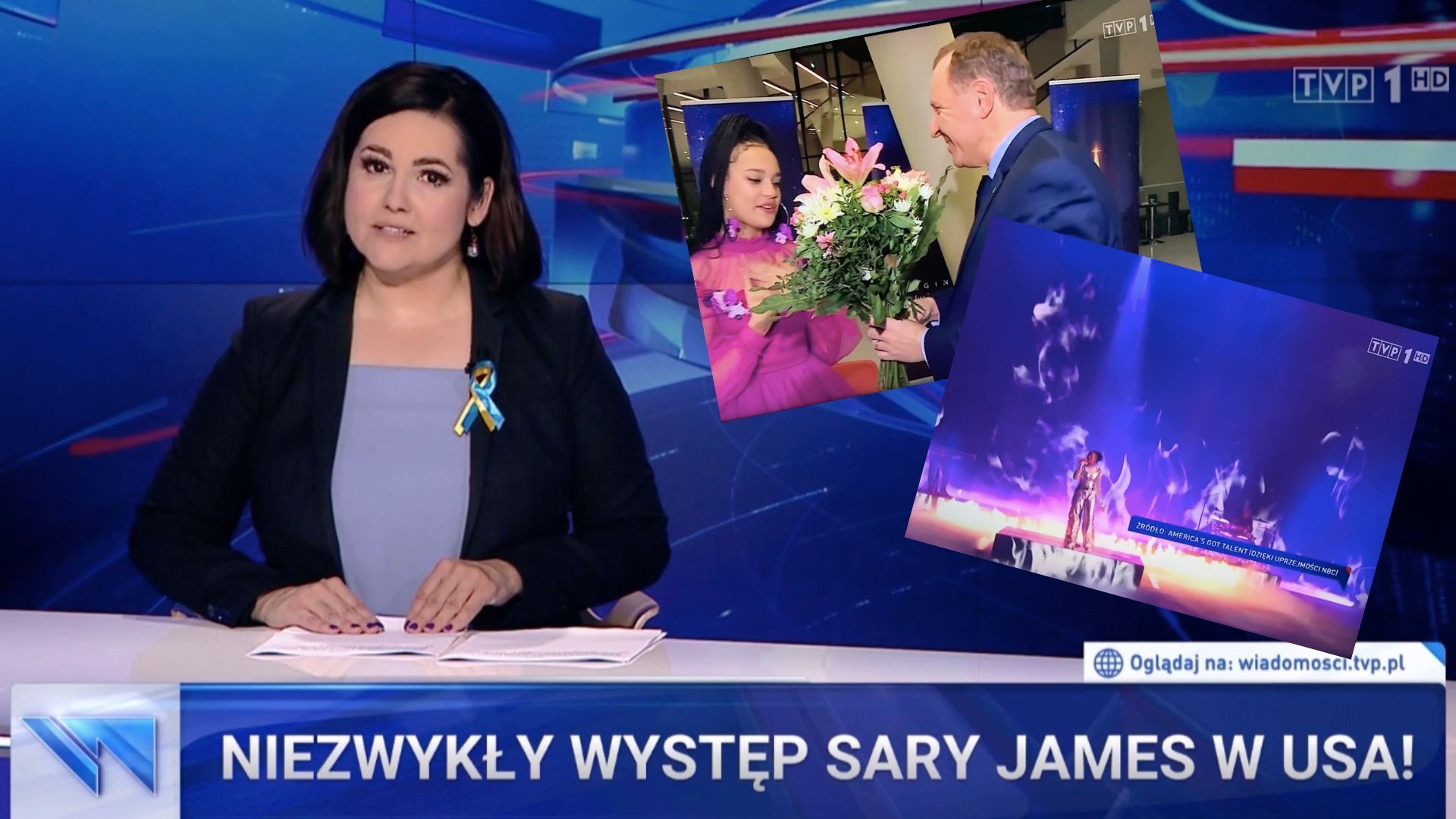 Sara James odniosła sukces dzięki Telewizji Polskiej, "Wiadomości" TVP wszytko wyjaśniły