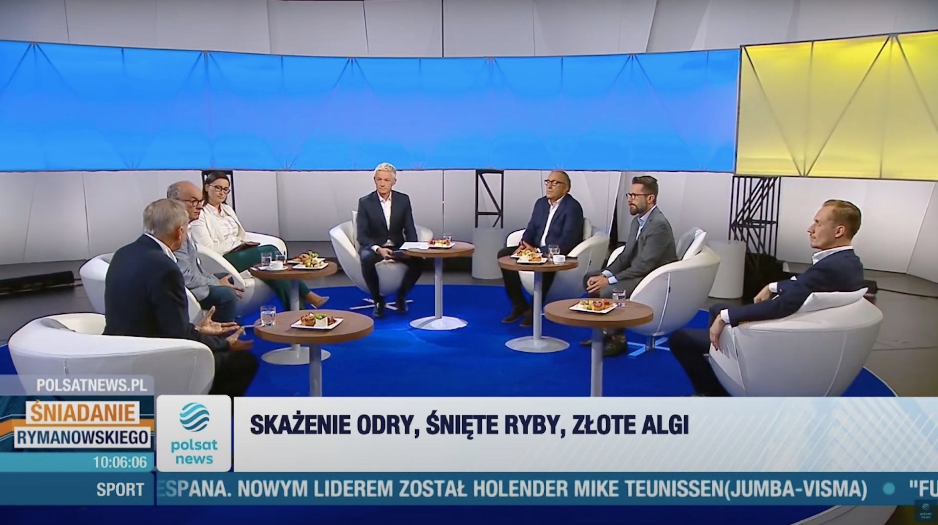 Kłótnia o Odrę i rząd na antenie Polsat News