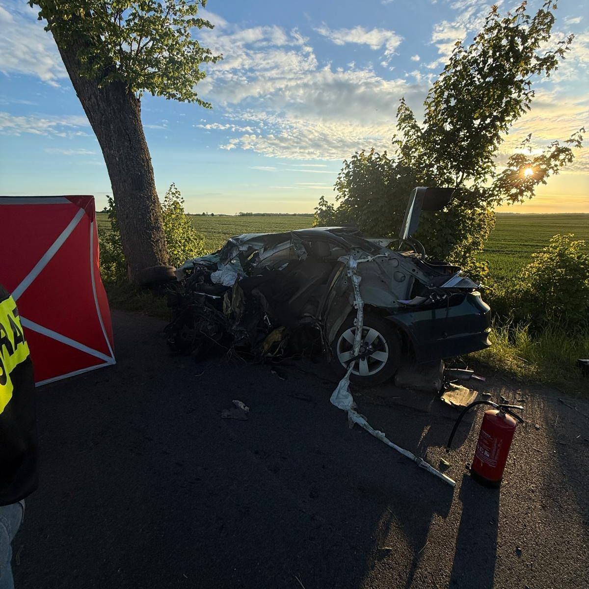 Śmiertelny wypadek w powiecie bartoszyckim. Nie żyje 22-latek