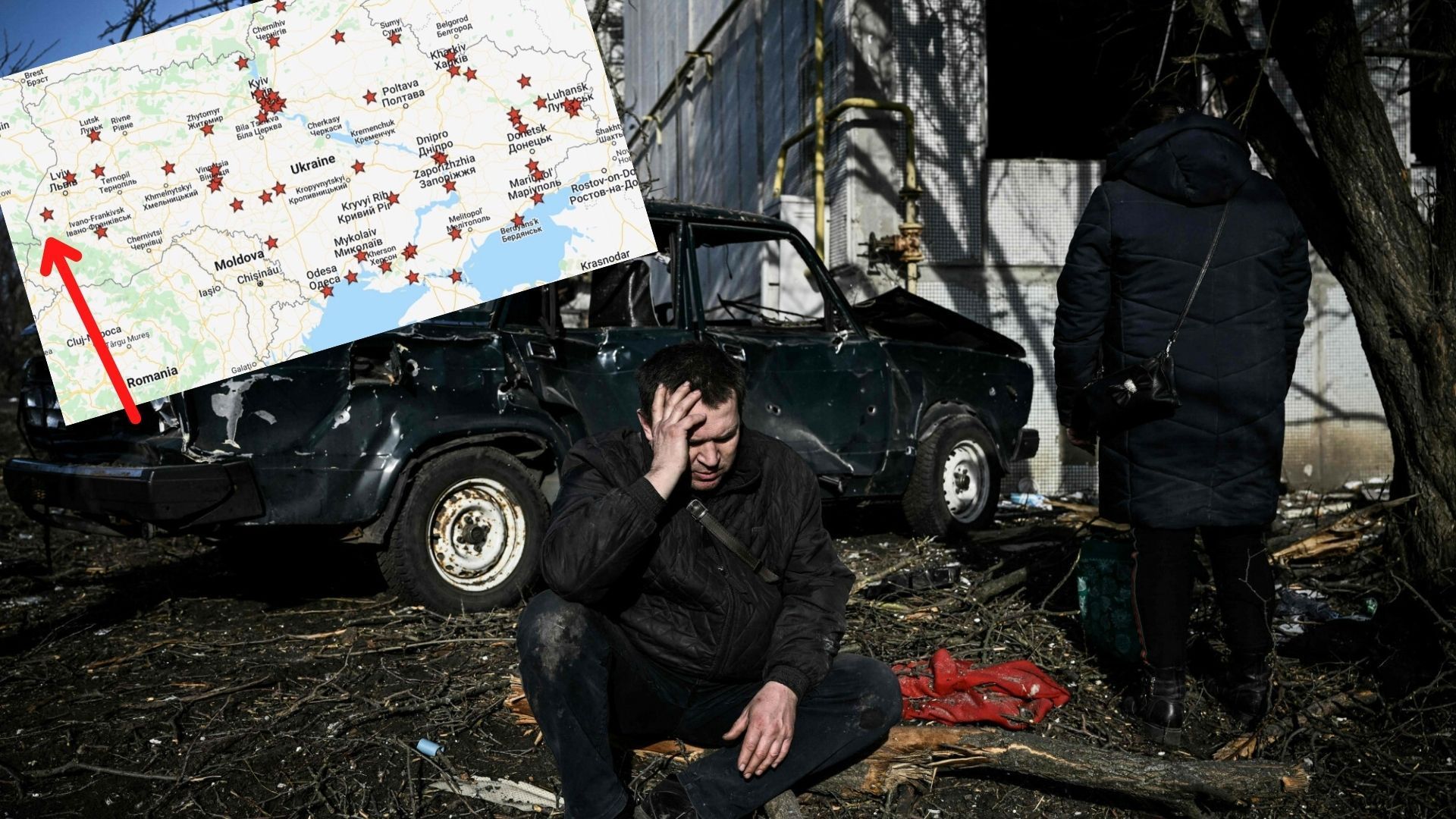 Ukraina: miasto oddalone od Polski o 30 km celem ataków Rosjan