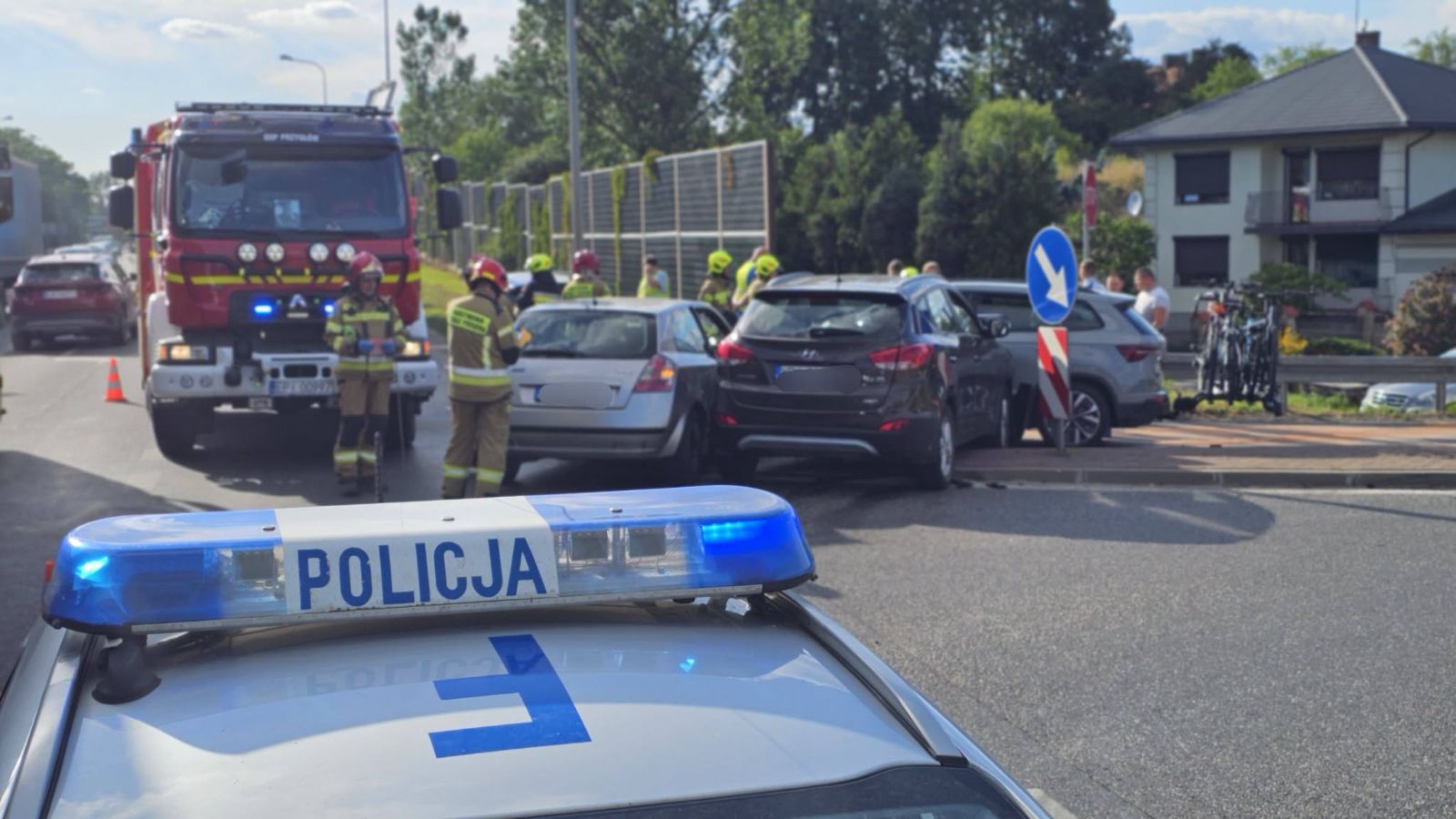 policja, wypadek