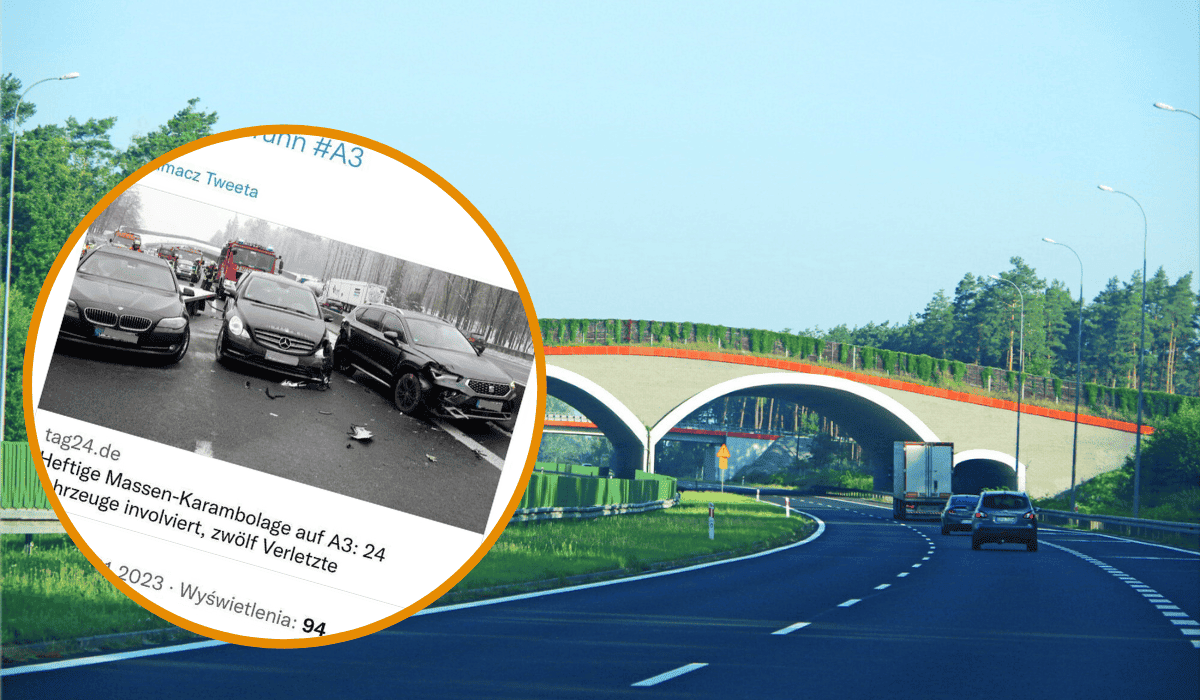 autostrada niemcy karambol
