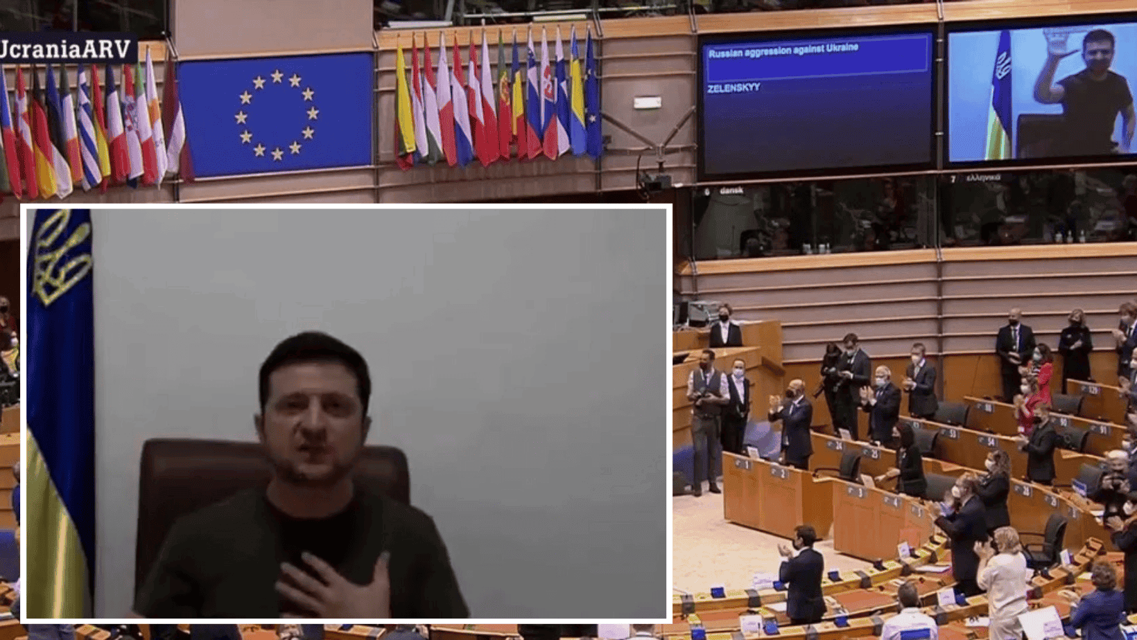 Wołodymyr Zełenski wystąpił w Parlamencie Europejskim