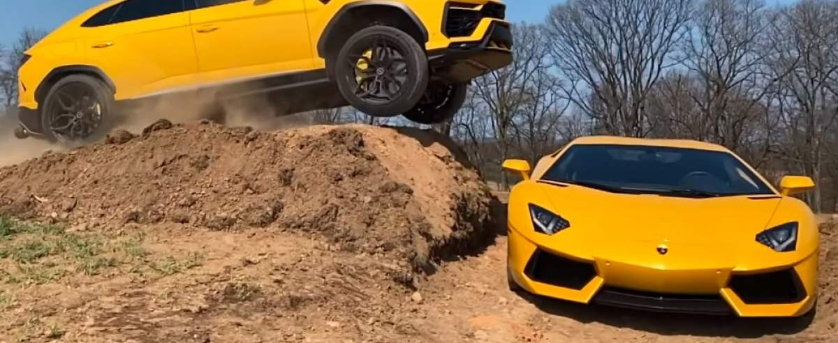 YouTuber przeskoczył Lamborghini nad Lamborghini