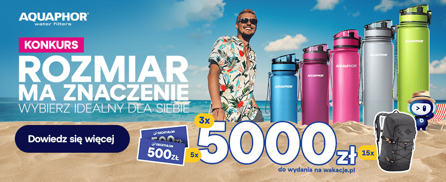 „Rozmiar ma znaczenie” - butelki filtrujące AQUAPHOR w 5 rozmiarach
