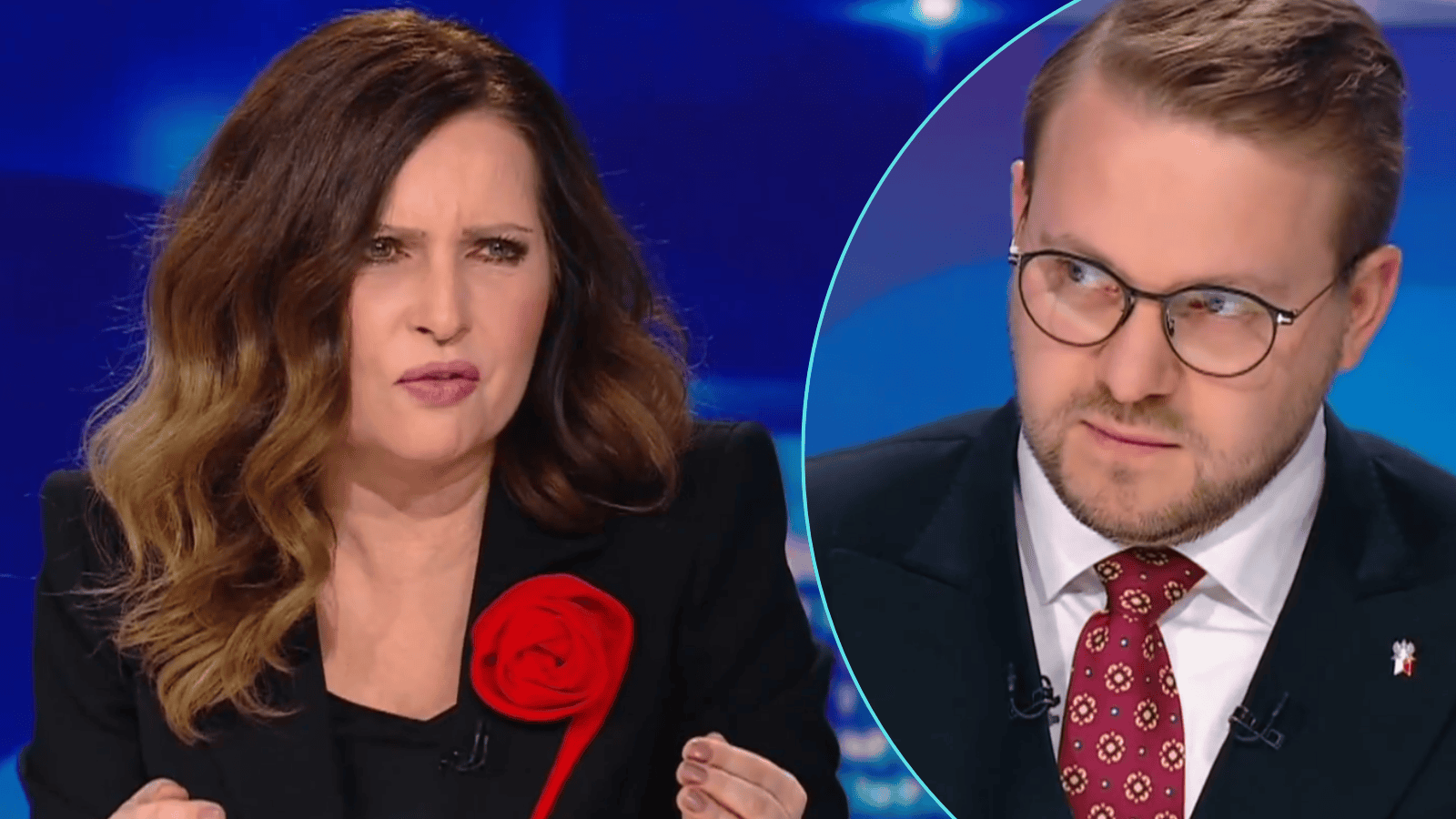 Jest pan po prostu chamski”. Ostre starcie Agnieszki Gozdyry z Jackiem Ozdobą podbija sieć