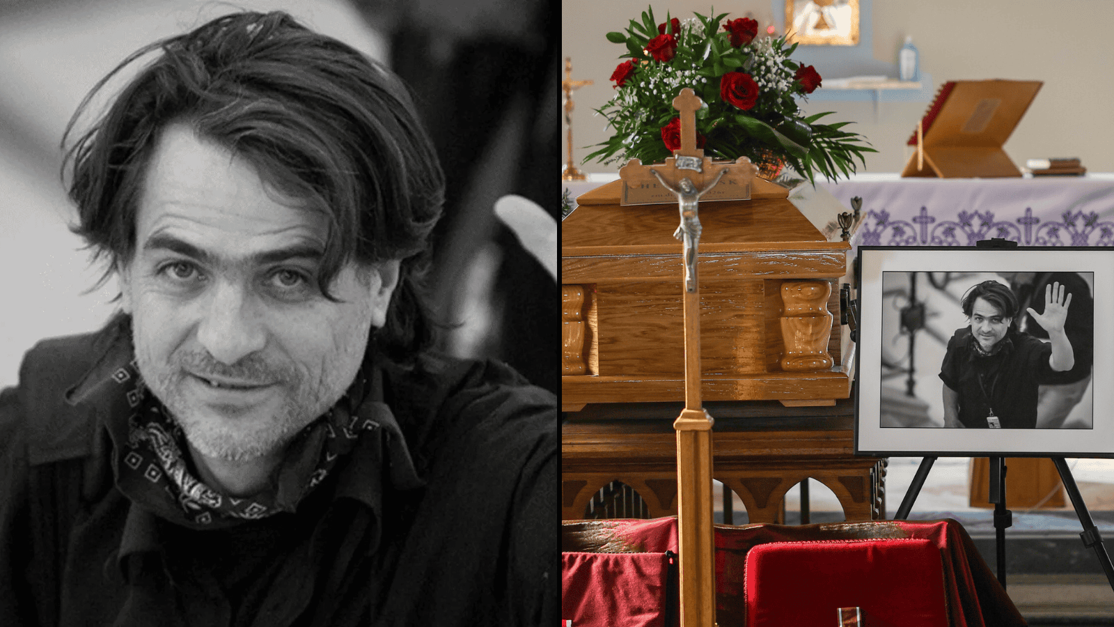 Znaczący gest na pogrzebie znanego dziennikarza. To pozostawiono przy trumnie