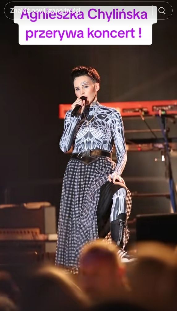  Agnieszka Chylińska przerwała koncert. Natychmiast wezwano ratowników medycznych