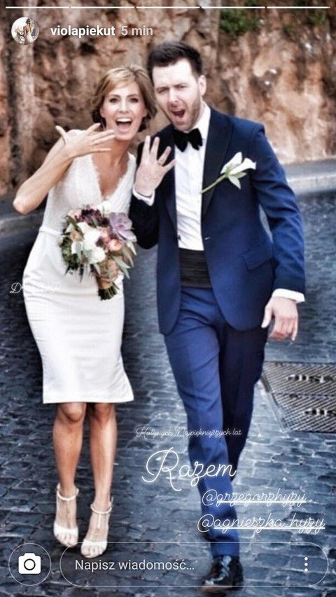 Agnieszka i Grzegorz Hyży, zdjęcia ze ślubu, fot. Instagram