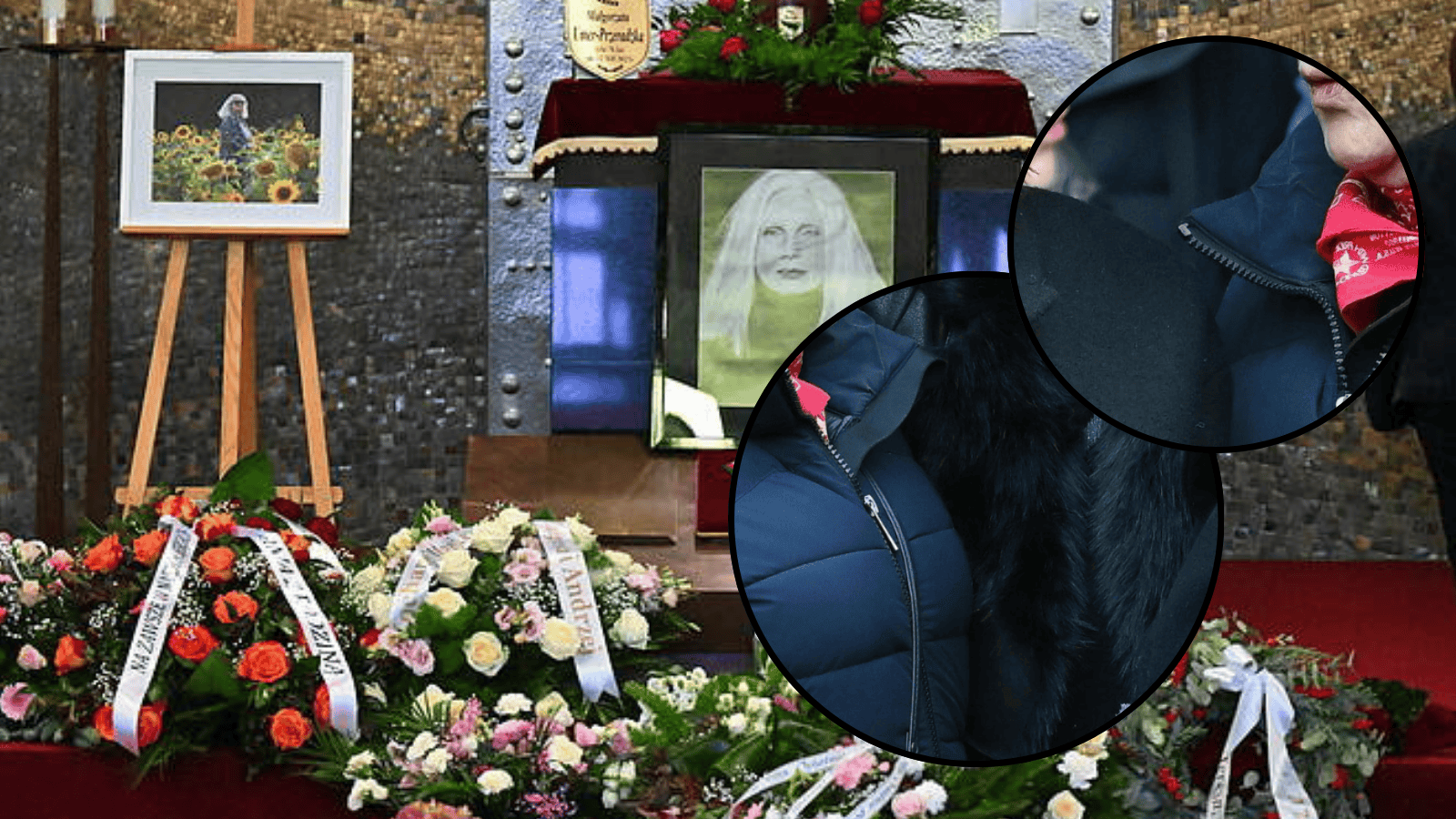 Blade, jak ściana aktorki na pogrzebie Umer. Wśród nich dawno nie widziana ulubienica Polaków